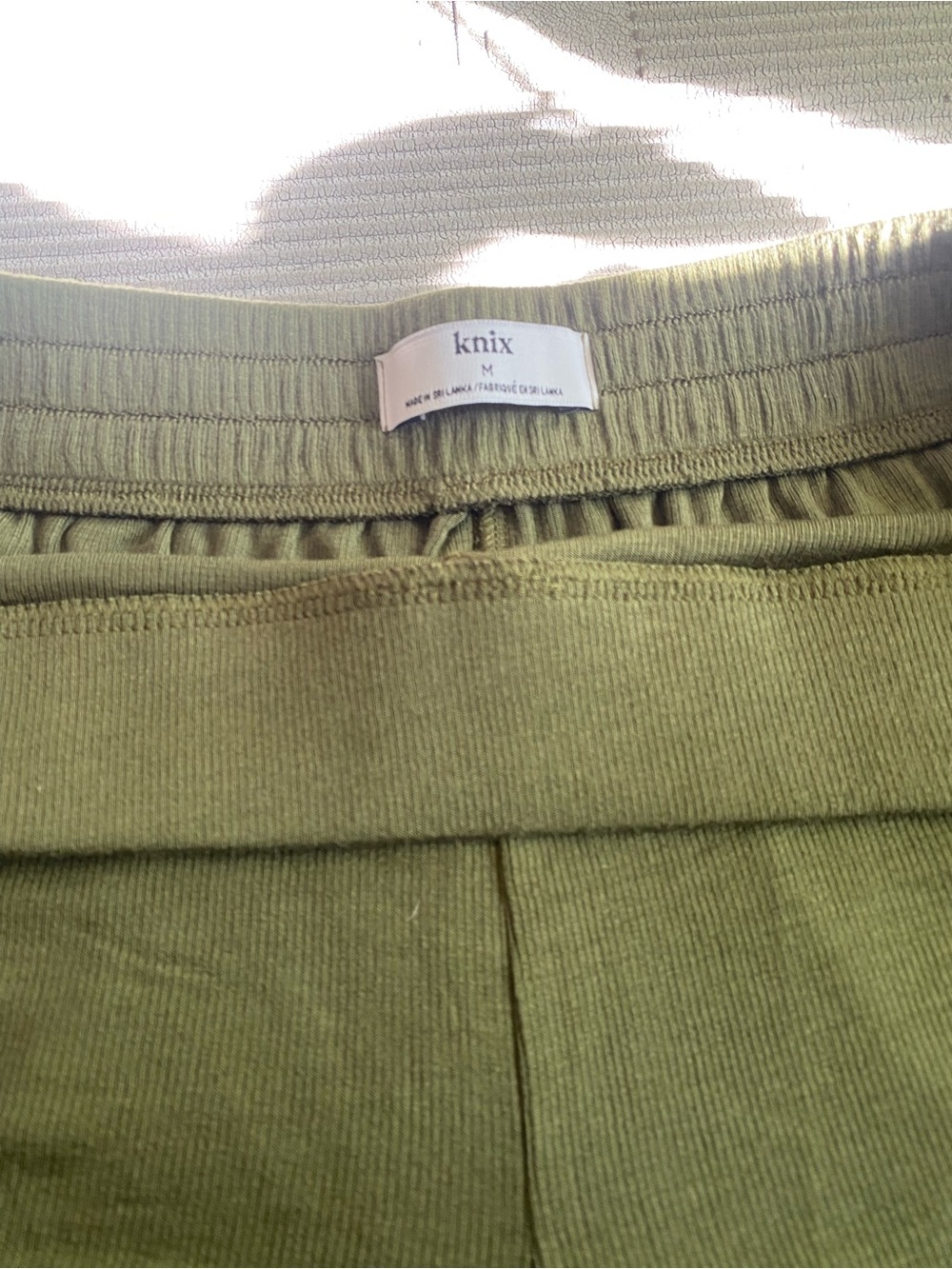 knix Olive Green High-Waist Lounge Shorts - Picture 3 of 3